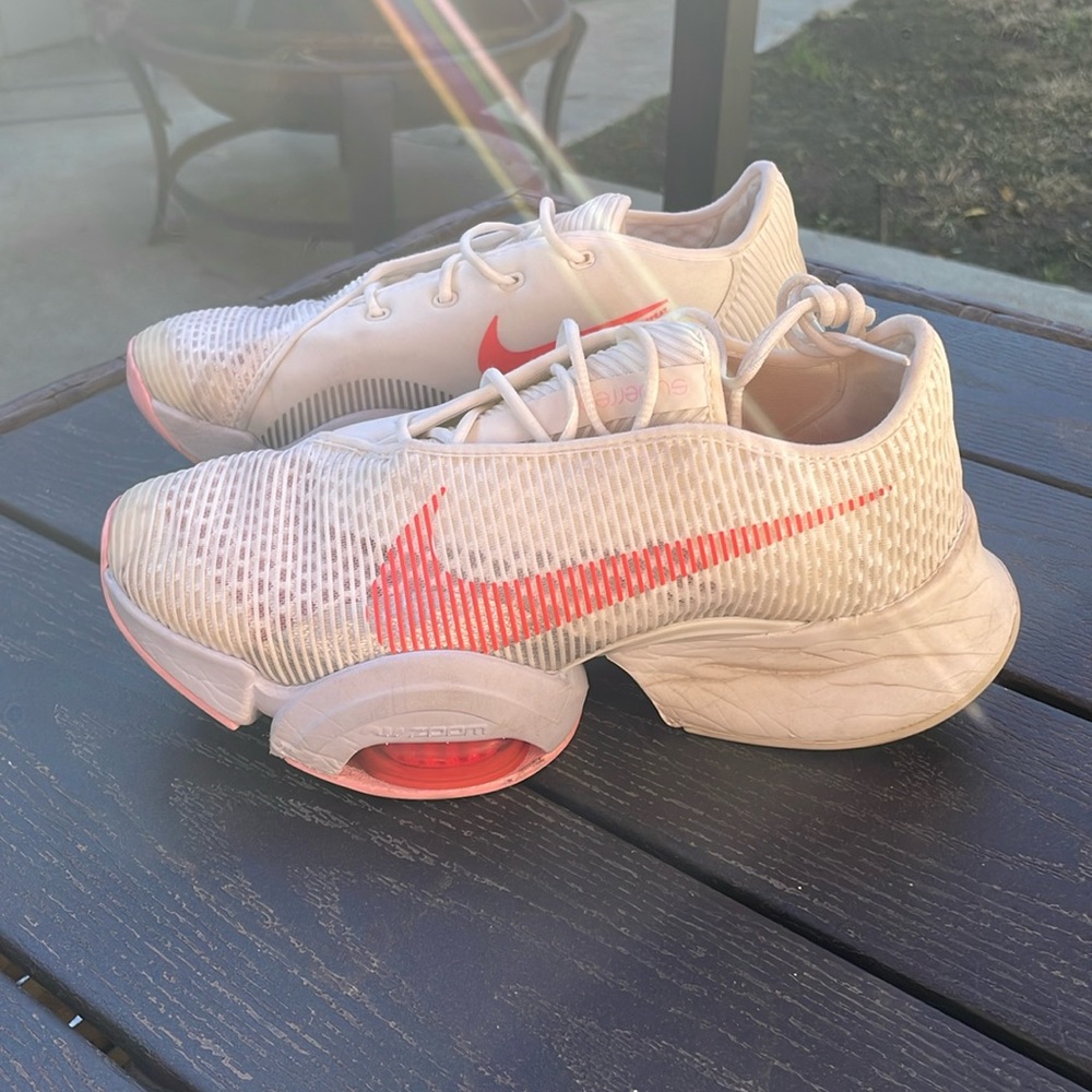 Nike Air Zoom SuperRep 2 in Summit White and Crimson woman’s size 8
